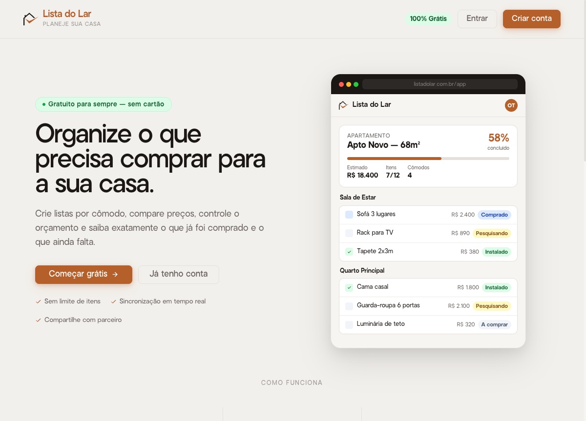 Lista do Lar